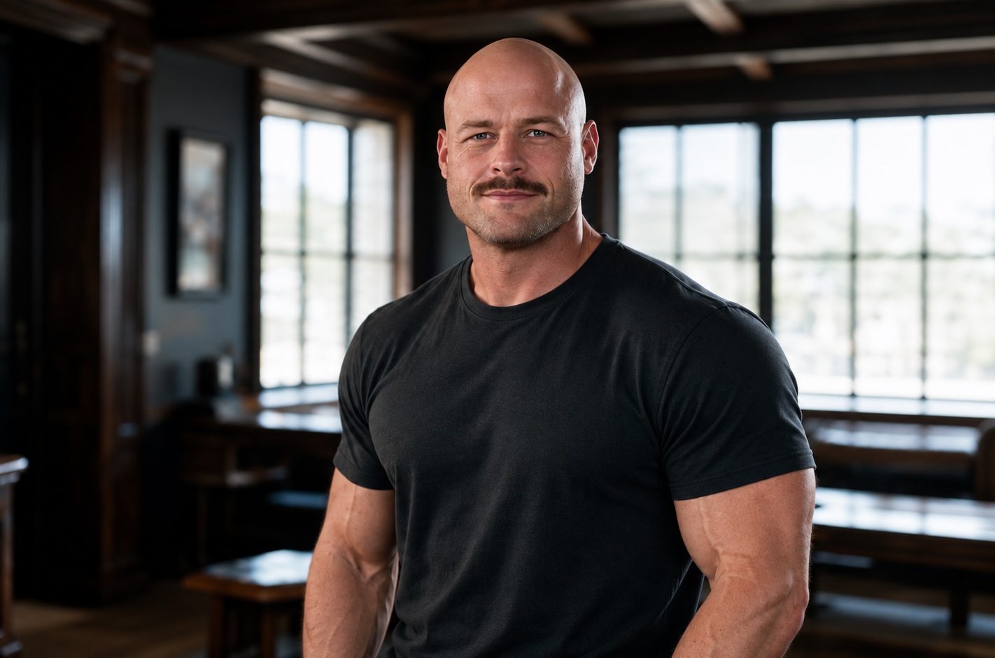 Jay Cate, founder of Able Warrior, standing in a quiet room in natural light